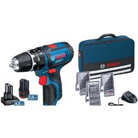 Bosch GSR 12V-15 Professional 0615990G6L (с 2-мя АКБ) Image #2