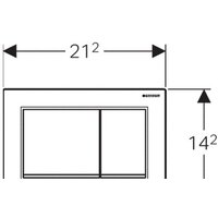 Geberit Omega 30 115.080.KJ.1 (белый/глянцевый хром) Image #2