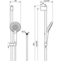 Ideal Standard Evo Jet Diamond XL3 B1763AA Image #2