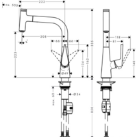 Hansgrohe Talis Select S 72822800 (нержавеющая сталь) Image #2
