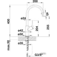 Blanco Carena-S хром/жасмин (520985) Image #2