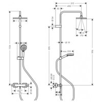 Hansgrohe Vernis Shape Showerpipe 230 1jet 26286000 (хром) Image #6