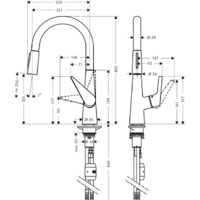 Hansgrohe Talis S 72813800 (нержавеющая сталь) Image #2