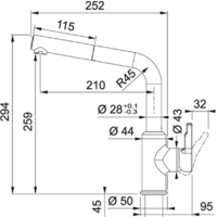 Franke Urban 115.0627.523 (черный матовый) Image #2